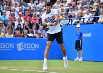 Novak Djokovic disputará la final de Eastbourne ante Monfils