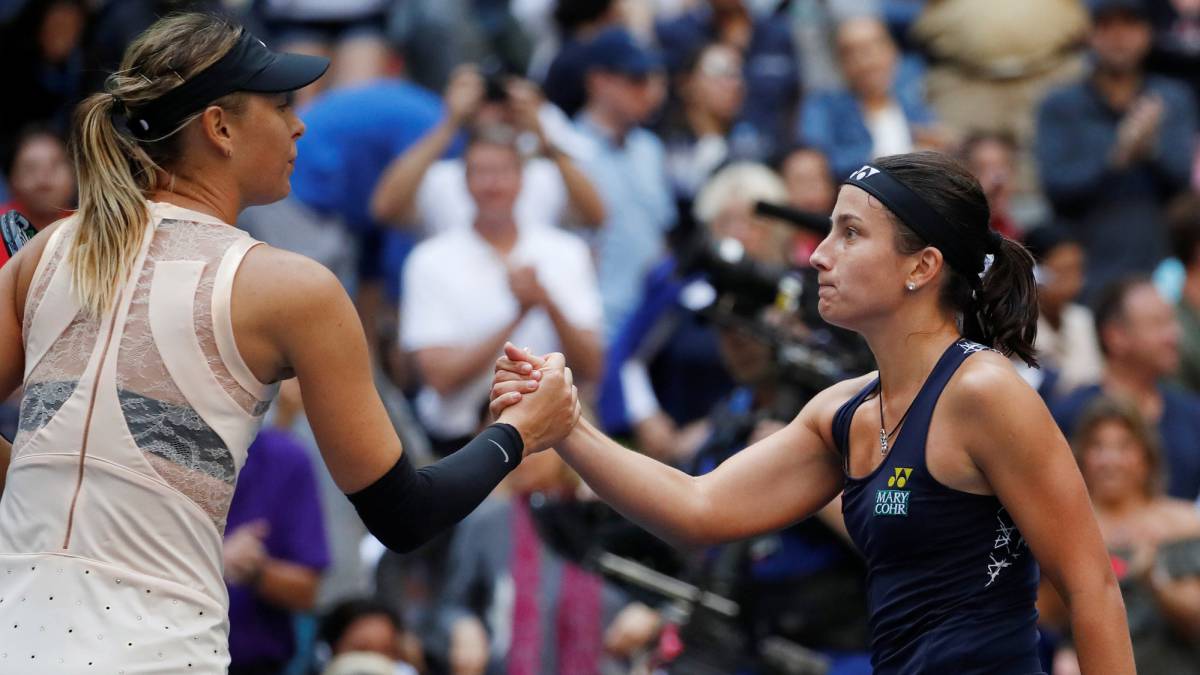 Maria Sharapova y Anastasija Sevastova.