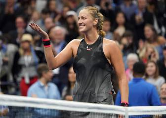 Kvitova stuns Muguruza to reach US Open quarter-finals