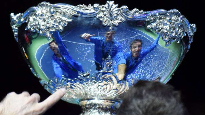 Imagen del trofeo de la Copa Davis