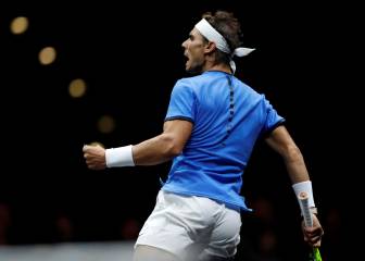 Nadal tumba a Sock en un duro choque; Federer bate a Querrey