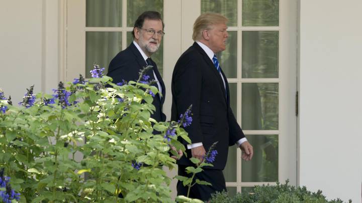 Trump dice a Rajoy que Nadal es "un gran tesoro de España"