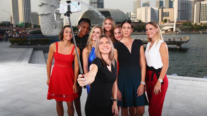 Caroline Garcia, Venus Williams, Elina Svitolina, Simona Halep, Garbiñe Muguruza, Karolina Pliskova, Caroline Wozniacki y Jelena Ostapenko.