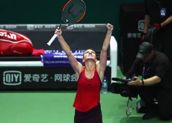 Simona Halep avisa y frena la racha de 11 victorias de Garcia