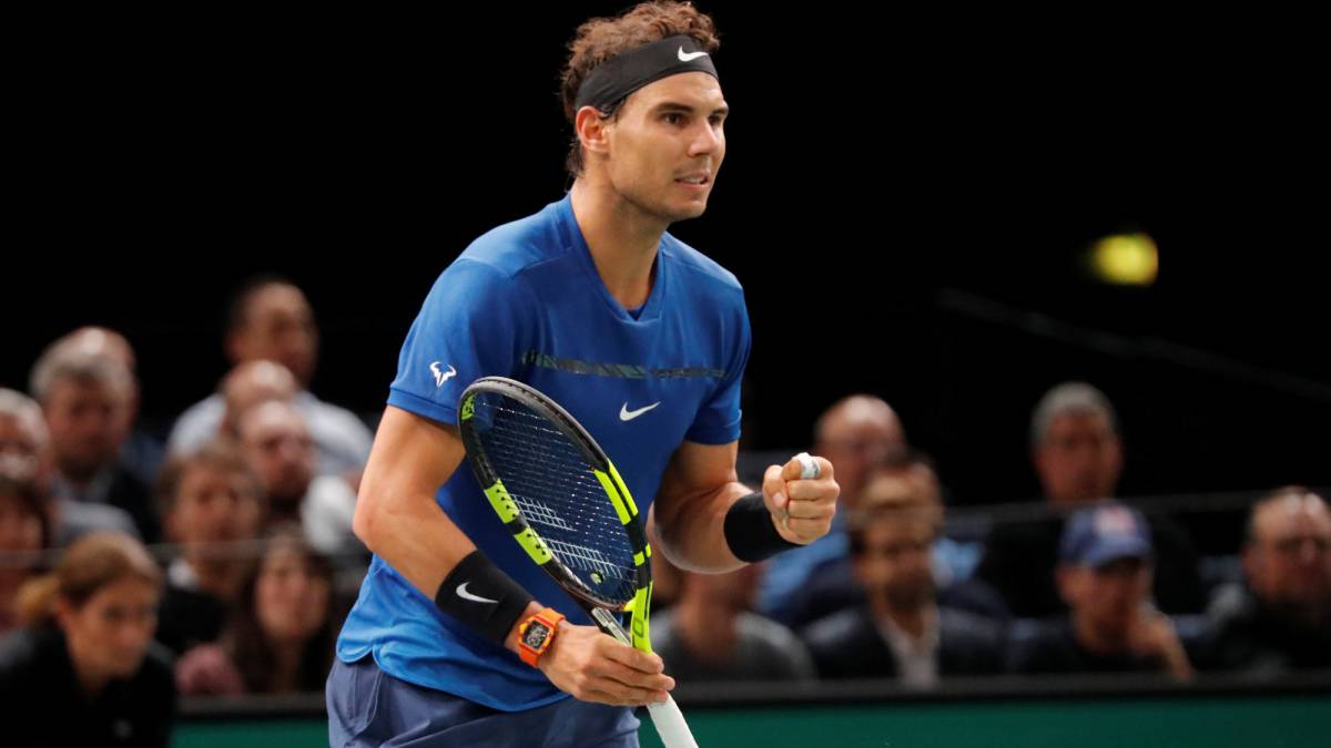 Rafa Nadal, ante Pablo Cuevas.