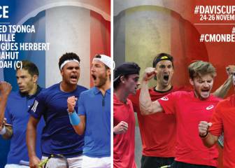 Tsonga y Goffin liderarán a Francia y Bélgica en la gran final