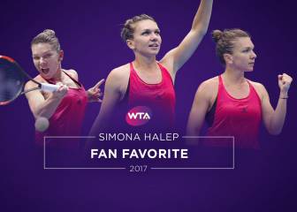 Simona Halep, la favorita de los aficionados en 2017