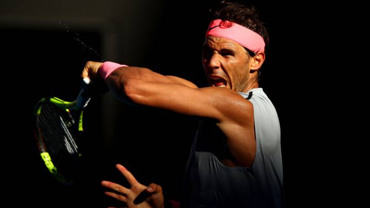 Rafa Nadal, contra Leo Mayer.