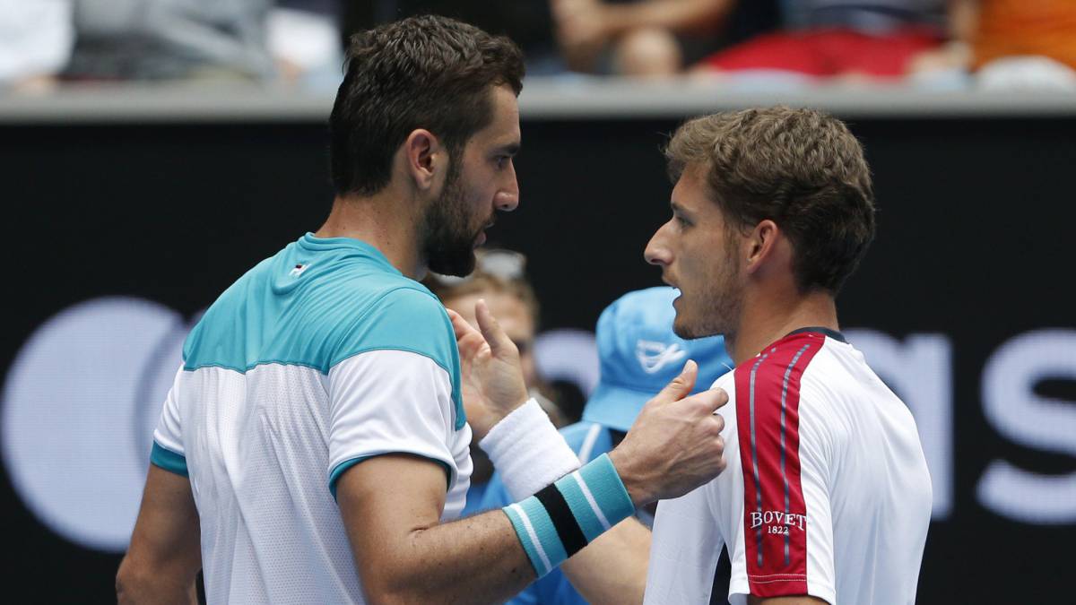 Marin Cilic y Pablo Carreño.