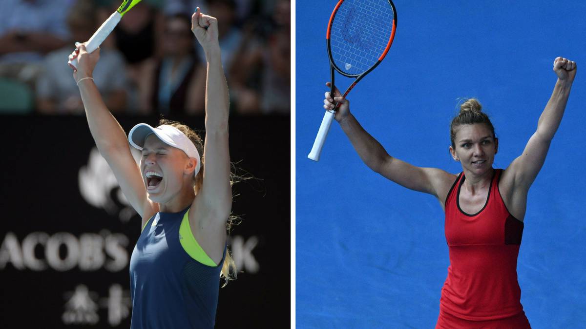 Caroline Wozniacki y Simona Halep.