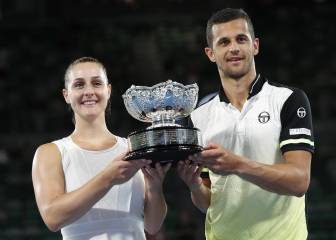 Doblete express de Pavic en una final de mixtos bajo techo