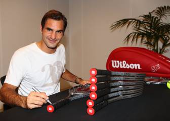 Wilson: raquetas a 20.000 dólares para conmemorar el 20 Grand Slam de Federer