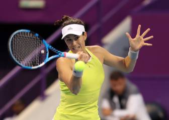 Muguruza, en su primera final del año por lesión de Halep