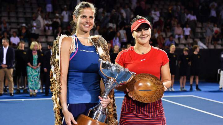 Goerges y Andreescu Auckland 2019
