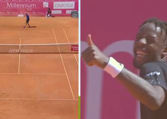 Una nube de polvo se lleva la bola... ¡y a los tenistas les entra la risa!