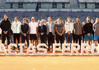 Las estrellas del tenis homenajean a Ferrer en el Mutua Madrid Open