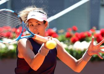 Muguruza pierde cinco veces su saque y acaba ganando