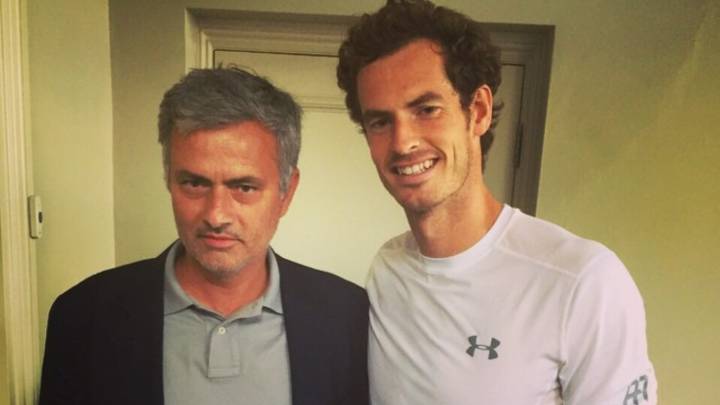 José Mourinho y Andy Murray, en el Torneo de Queen's de 2015.