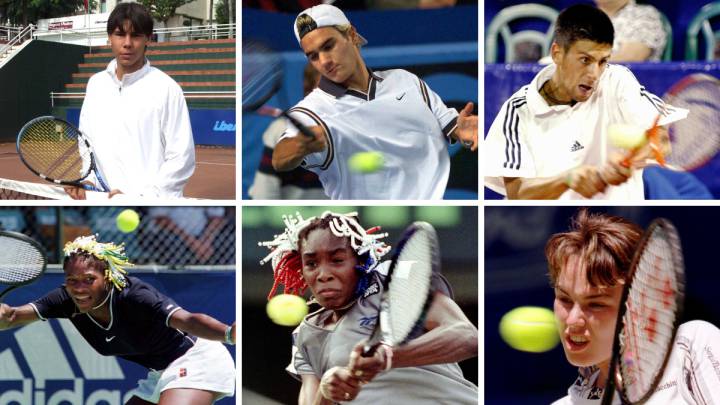 Wimbledon Como Eran Nadal Djokovic Federer Serena Williams Y Venus Con 15 Anos As Com