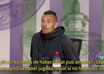 Primera pregunta a Kyrgios y directa a la yugular: respondió al periodista con un serio palo