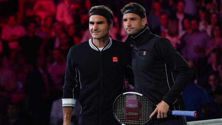 Dimitrov jubila a Federer