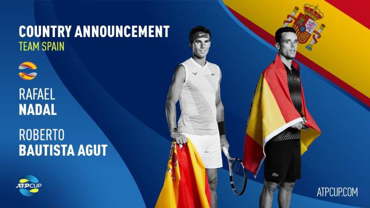 Nadal y Bautista son los españoles confirmados para la nueva ATP Cup.