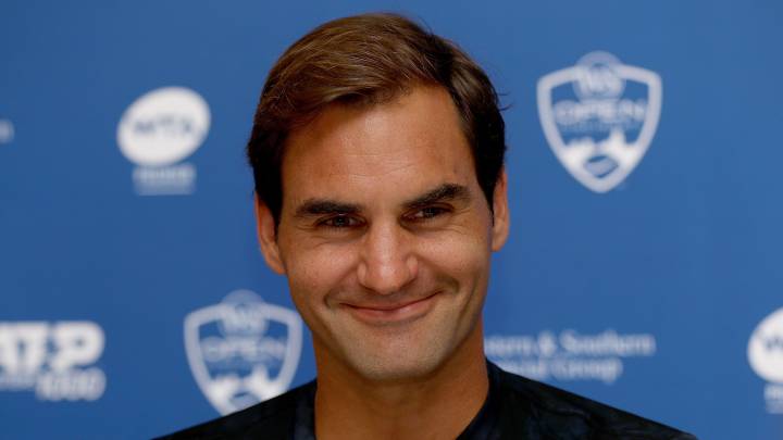 Roger Federer, durante una rueda de prensa.