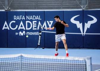 El relevo de Nadal se exhibe en su academia de Manacor