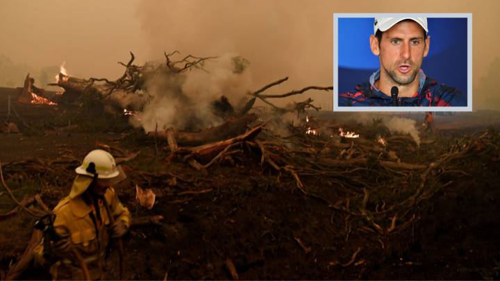 Djokovic no descarta que "se retrase" el Open de Australia debido a los incendios