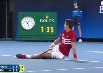 Nadal no ganó pero dejó a Djokovic en el suelo: puntazo