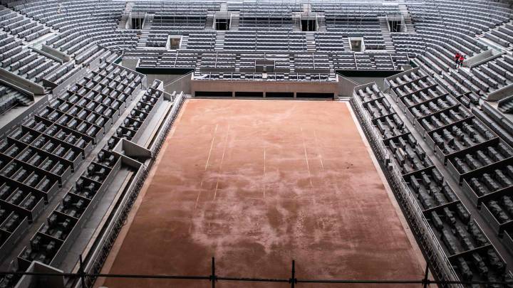 Imagen de la pista Philippe Chatrier, la pista central de Roland Garros.
