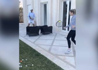 Nadal enseña al mundo el estilo de tenis de su hermana Maribel