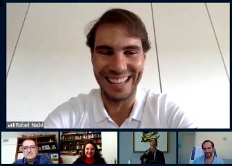 Nadal habla con trabajadores que luchan por superar el COVID