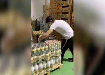 Carla Suárez trabaja en el Banco de Alimentos de Las Palmas