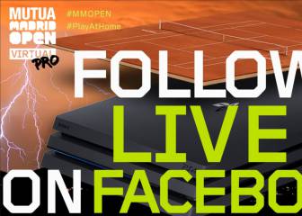 El Mutua Madrid Open Virtual Pro será digital y transmitido sólo en Facebook Gaming