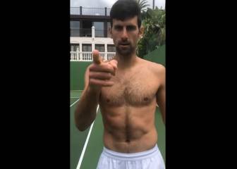 Djokovic se entrena 'por lo legal' en el Club Puente Romano