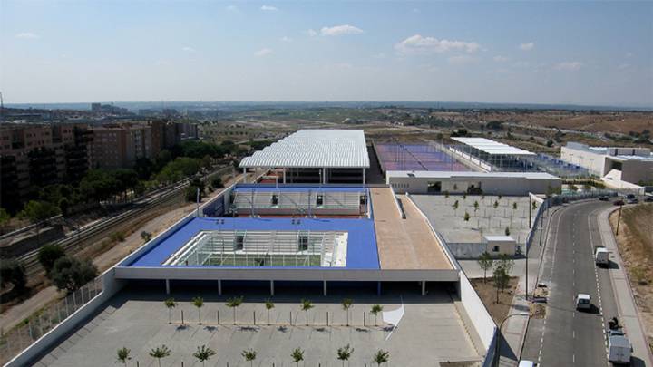 magen aérea de las instalaciones de la Ciudad de la Raqueta de Madrid.