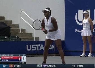 Bouchard, recogepelotas por un día en el World Team Tennis