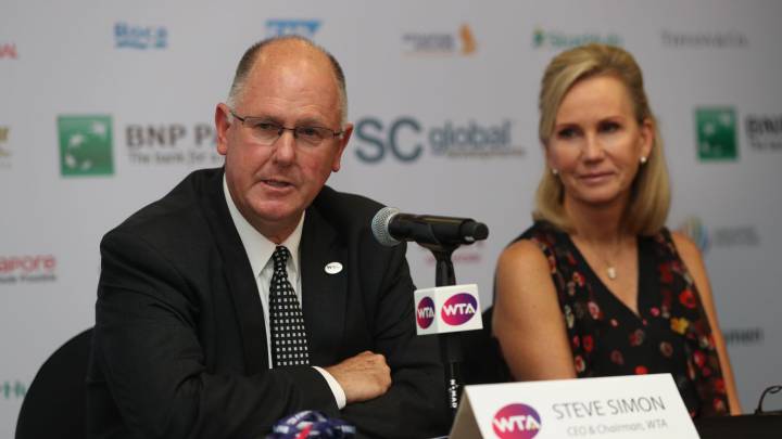 El presidente de la WTA: "Hasta 2022 no volverá la normalidad"