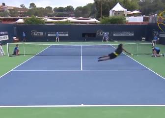 ¡Vuelve el tenista volador! El increíble punto que sorprende a todo el circuito