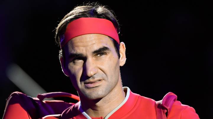 El tenista suizo Roger Federer, durante el torneo de Basilea de 2019.