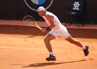 Rafa Nadal, preparado sobre la tierra del Foro Itálico