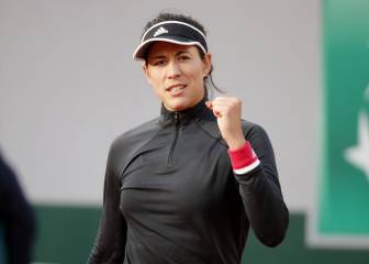 Muguruza esboza una sonrisa tras un ejercicio de precisión