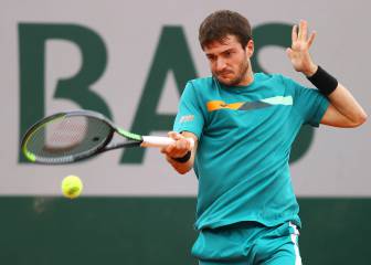 Martínez se atasca ante Korda y dice adiós a Roland Garros