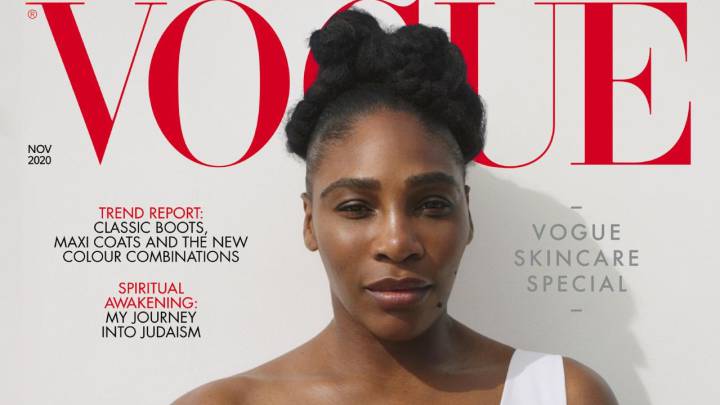 Imagen de la portada de la edición de Reino Unido de la revista Vogue de noviembre de 2020 con Serena Williams como protagonista.