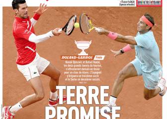 Nadal, que no fue derribado, otra vez portada de L'Equipe