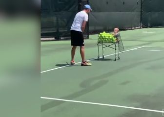 El vídeo que les derritirá hasta niveles insospechados: el entreno de tenis más viral