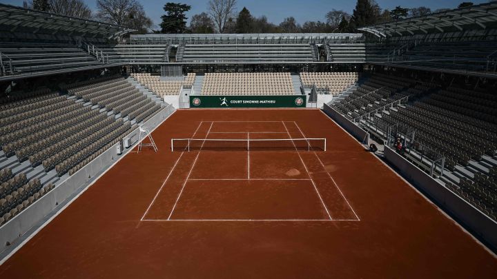 Imagen de la pista Simonne Mathieu en el recinto de Roland Garros.