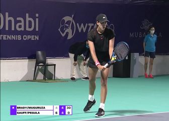 Feliz estreno de curso para Muguruza con triunfo en dobles