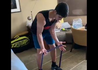 Alcaraz no pierde el tiempo y sigue con su preparación